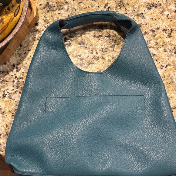 VEGAN LEATHER MINI SLOUCHY TOTE - Aviator Blue, ***NWOT*** ADDED PICS!! - Picture 3 of 10